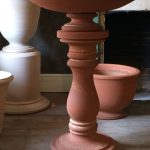 Terracotta bird bath