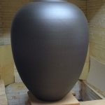 Photo of a large thrown vase form produced by Mark Heidenreich of Terra-villa