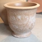 Large terracotta pot crafted by Mark Heidenreich